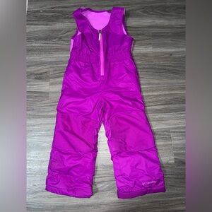 Columbia Youth Vibrant Purple Snow Bib